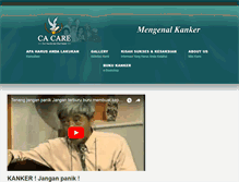 Tablet Screenshot of cancercareindonesia.com